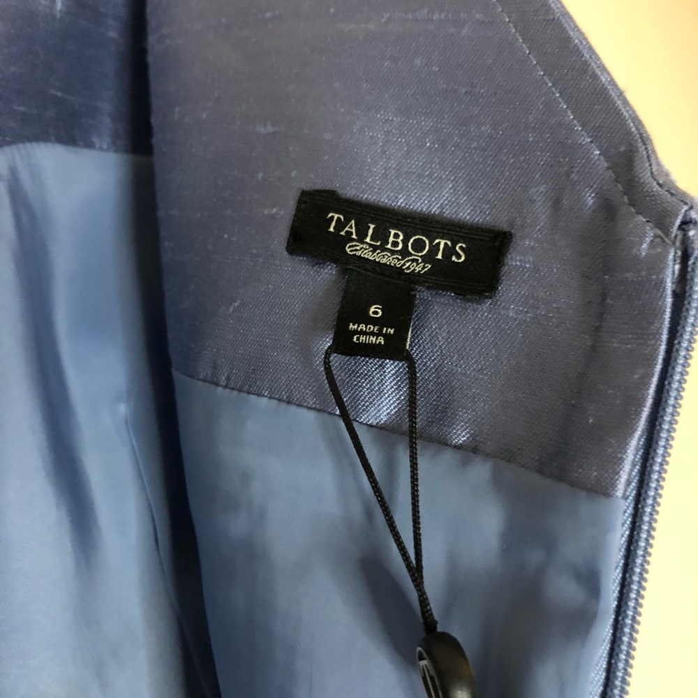 Talbots Powder Blue Sheath Cocktail Dress - Picture 11 of 16